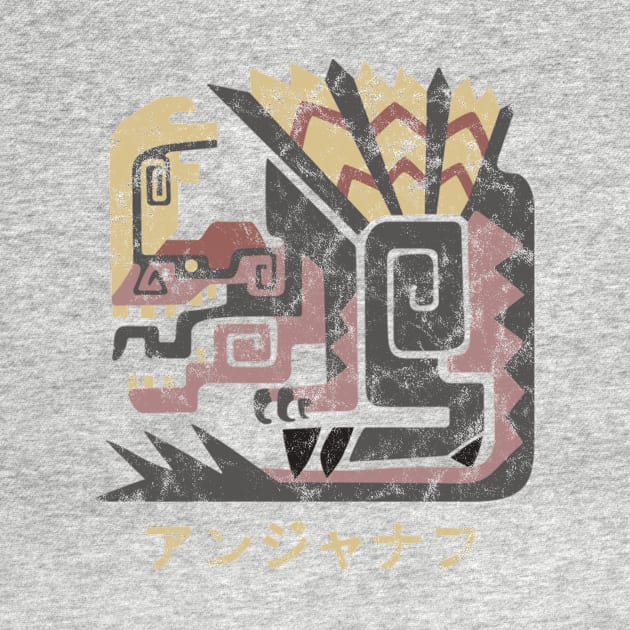 Monster Hunter World Anjanath Kanji Icon by StebopDesigns